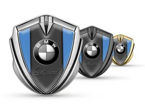 BMW Silicone Emblema Badge Look Corse Top Lucido
